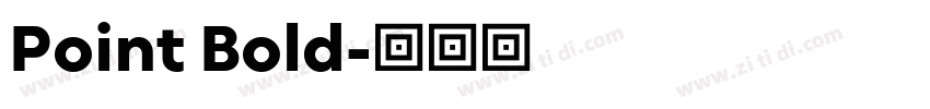Point Bold字体转换